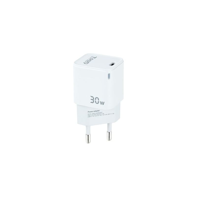 TooQ TQWC-GANPD30WT chargeur d'appareils mobiles Universel Blanc Secteur Charge rapide Intérieure