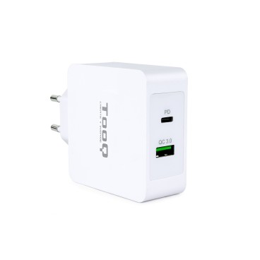 TooQ TQWC-2SC03WT chargeur d'appareils mobiles Universel Blanc Secteur Charge rapide Intérieure