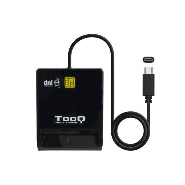 TooQ TQR-211B lecteur de cartes à puce Intérieure USB USB 2.0 Noir