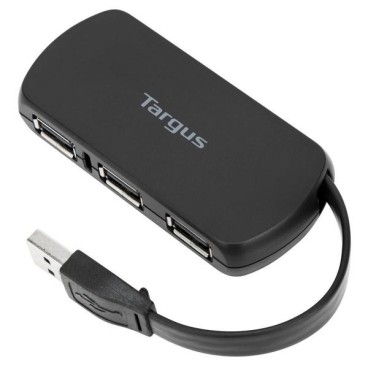 Targus ACH114EU hub & concentrateur USB 2.0 480 Mbit s Noir