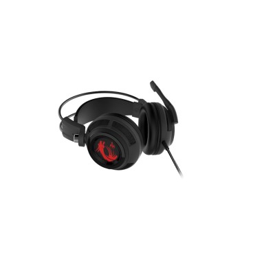 MSI DS502 GAMING HEADSET écouteur casque Avec fil Arceau Jouer Noir, Rouge