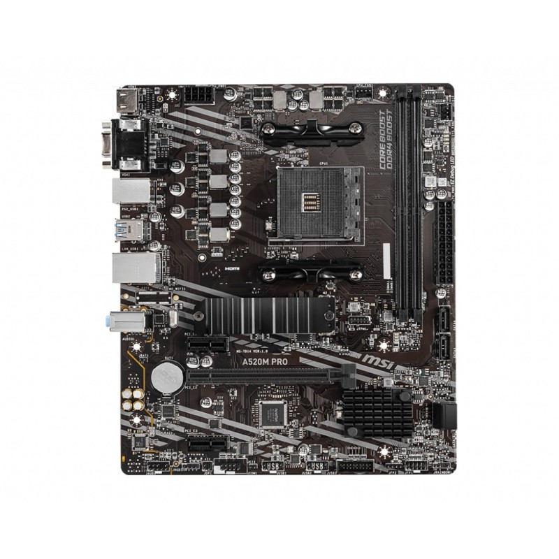 MSI A520M PRO carte mère AMD A520 Emplacement AM4 micro ATX