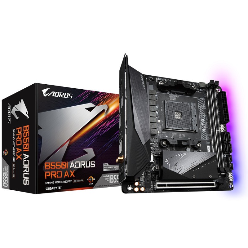 GIGABYTE B550I AORUS PRO AX carte mère AMD B550 Emplacement AM4 mini ITX