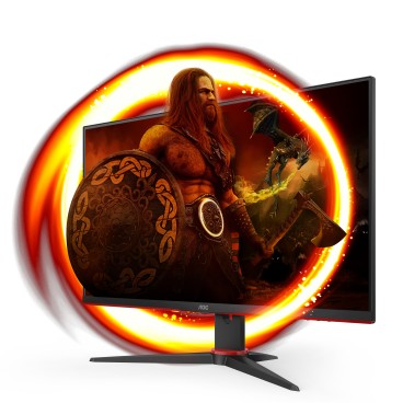 AOC G2 24G2ZE BK LED display 60,5 cm (23.8") 1920 x 1080 pixels Full HD Noir, Rouge