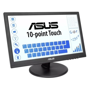 ASUS VT168HR écran plat de PC 39,6 cm (15.6") 1366 x 768 pixels WXGA LED Écran tactile Noir