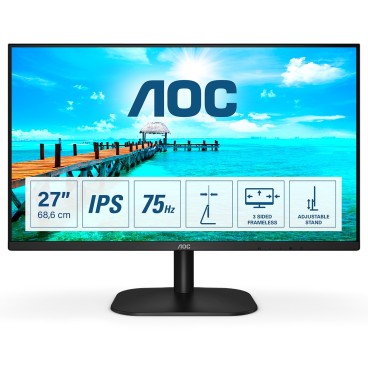 AOC B2 27B2H écran plat de PC 68,6 cm (27") 1920 x 1080 pixels Full HD LED Noir