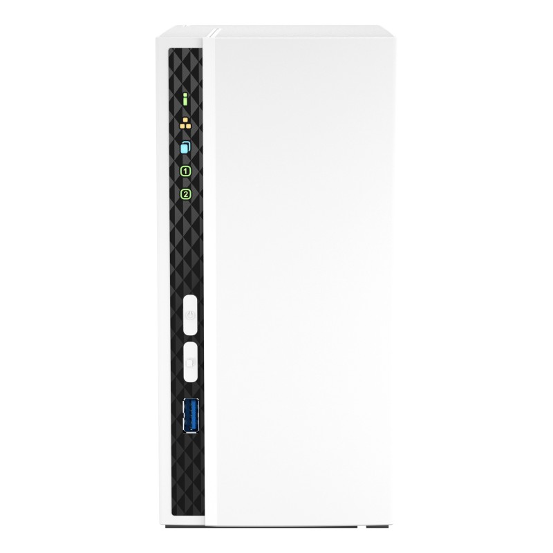 QNAP TS-233 serveur de stockage NAS Mini Tower ARM Cortex-A55 2 Go QNAP QTS Blanc