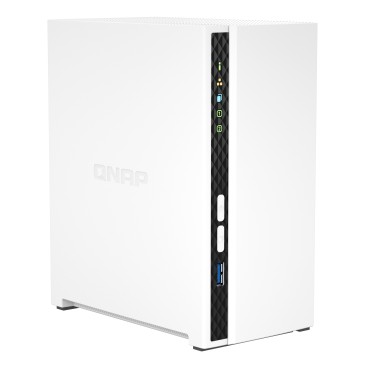 QNAP TS-233 serveur de stockage NAS Mini Tower ARM Cortex-A55 2 Go QNAP QTS Blanc