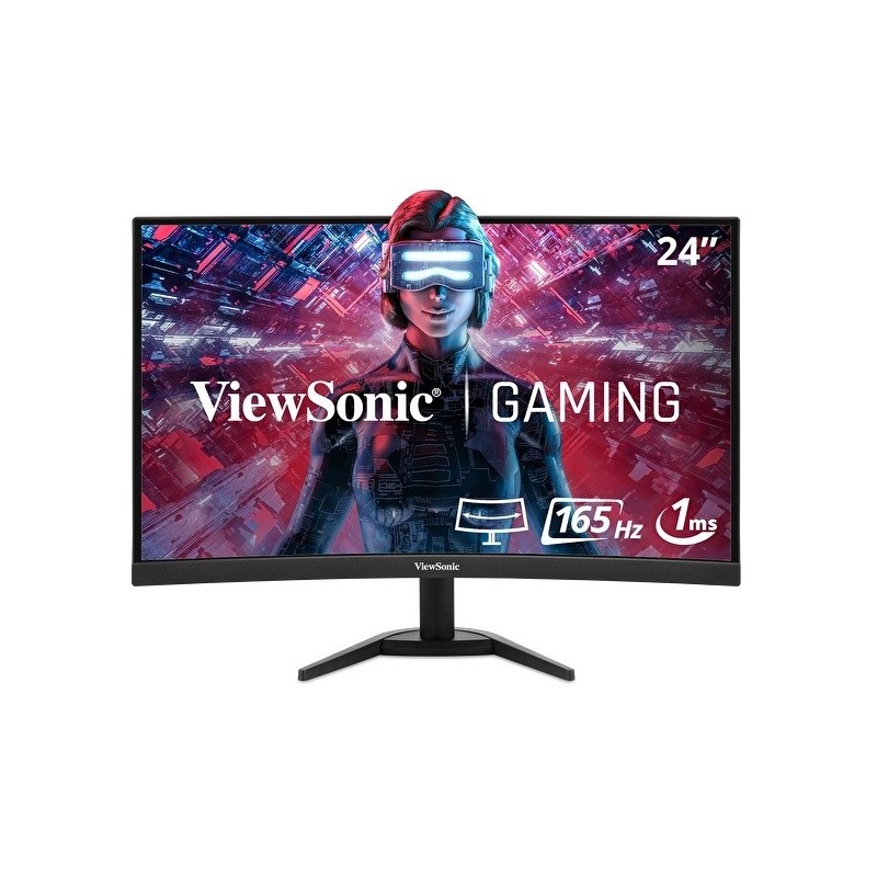 Viewsonic VX Series VX2418C écran plat de PC 61 cm (24") 1920 x 1080 pixels LCD Noir