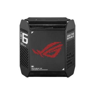 ASUS ROG Rapture GT6 AX10000 AiMesh 1 Pack Tri-bande (2,4 GHz   5 GHz   5 GHz) Wi-Fi 6 (802.11ax) Noir 4 Interne