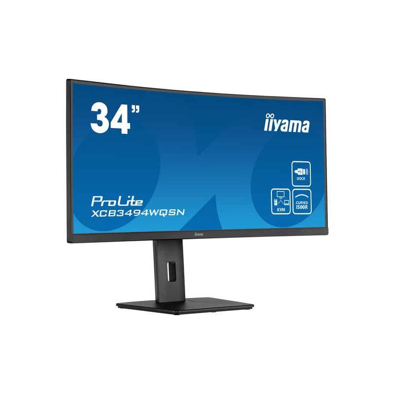 iiyama ProLite XCB3494WQSN-B5 LED display 86,4 cm (34") 3440 x 1440 pixels UltraWide Quad HD Noir