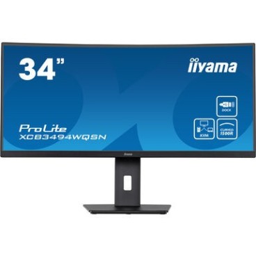 iiyama ProLite XCB3494WQSN-B5 LED display 86,4 cm (34") 3440 x 1440 pixels UltraWide Quad HD Noir