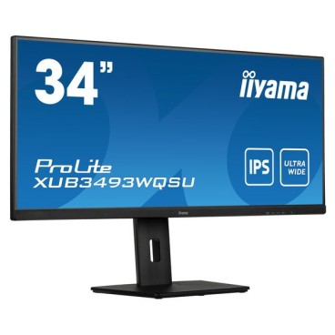 iiyama ProLite XUB3493WQSU-B5 écran plat de PC 86,4 cm (34") 3440 x 1440 pixels UltraWide Quad HD LED Noir