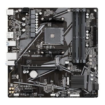 GIGABYTE B550M K carte mère AMD B550 Emplacement AM4 micro ATX