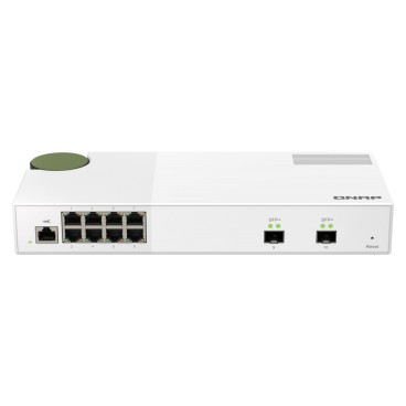 QNAP QSW-M2108-2S commutateur réseau Géré L2 2.5G Ethernet (100 1000 2500) Gris