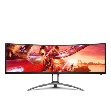 AOC B2 AG493UCX2 écran plat de PC 124 cm (48.8") 5120 x 1440 pixels Quad HD LED Noir