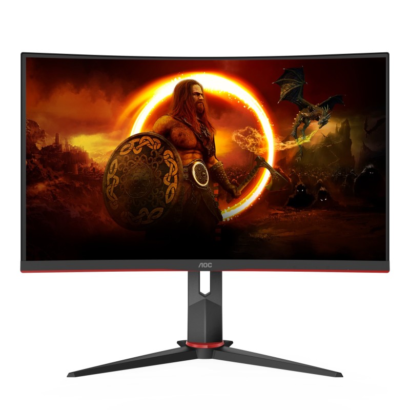 AOC CQ27G2S BK écran plat de PC 68,6 cm (27") 2560 x 1440 pixels Quad HD Noir, Rouge