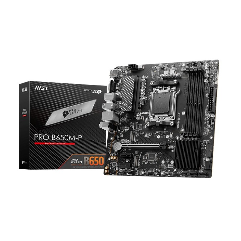 MSI PRO B650M-P carte mère AMD B650 Emplacement AM5 micro ATX