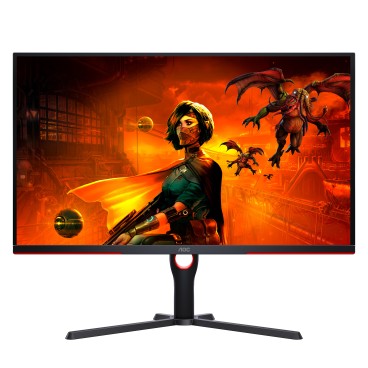 AOC G3 U32G3X BK LED display 80 cm (31.5") 3840 x 2160 pixels 4K Ultra HD Noir, Rouge