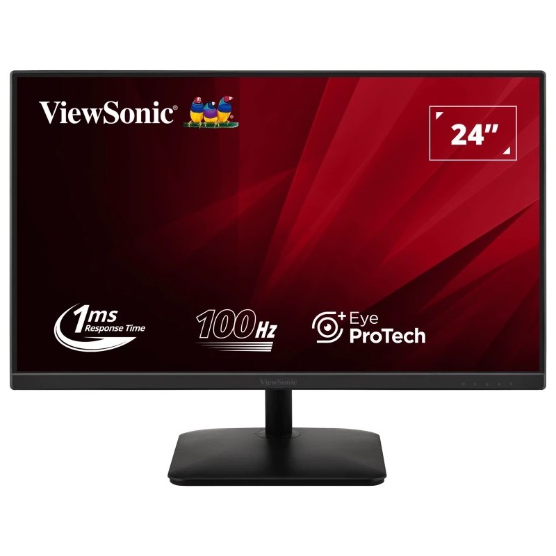 Viewsonic VA2408-MHDB écran plat de PC 61 cm (24") 1920 x 1080 pixels Full HD LED Noir