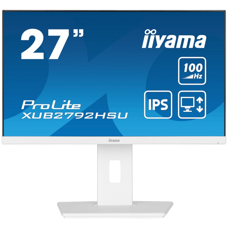 iiyama ProLite XUB2792HSU-W6 LED display 68,6 cm (27") 1920 x 1080 pixels Full HD Blanc