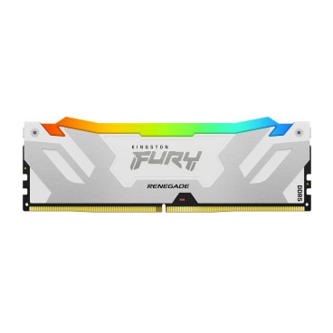 Kingston Technology FURY 64 Go 6000 MT s DDR5 CL32 DIMM (Kits de 2) Renegade RGB Blanc XMP