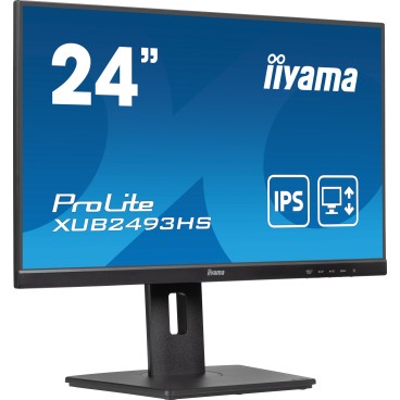 iiyama ProLite XUB2493HS-B6 écran plat de PC 60,5 cm (23.8") 1920 x 1080 pixels Full HD LED Noir