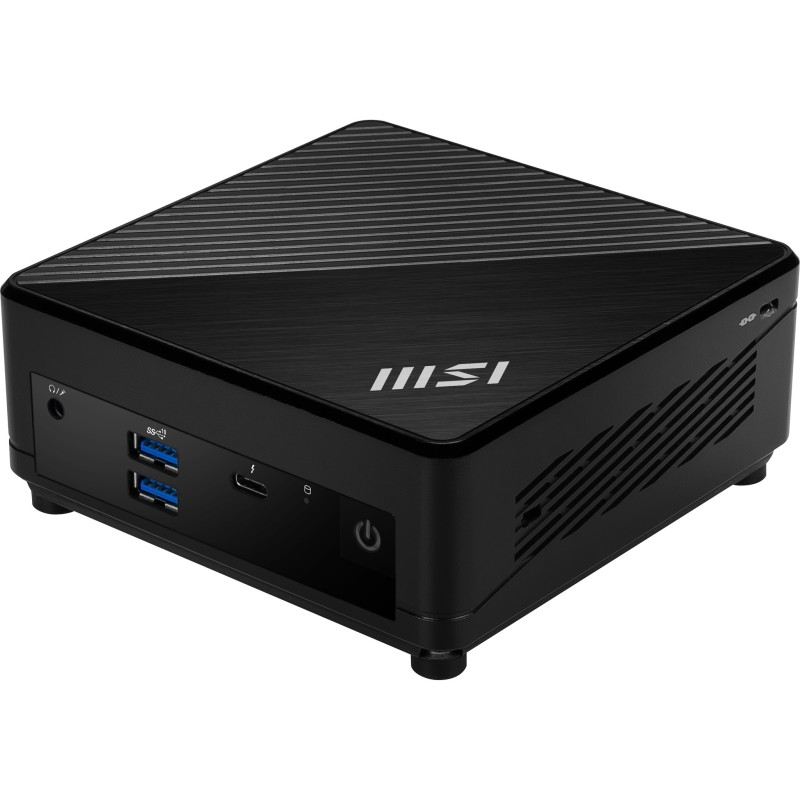 MSI Cubi 5 12M-001EU PC poste de travail Intel® Core™ i7 i7-1255U 16 Go DDR4-SDRAM 512 Go SSD Windows 11 Home Mini PC Noir