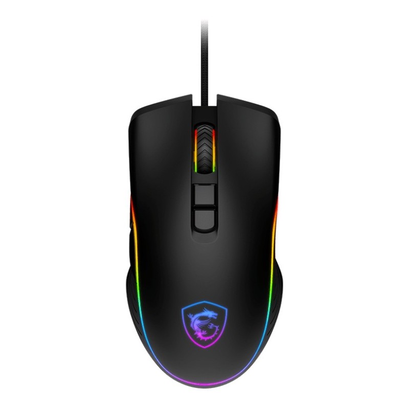 MSI FORGE GM300 souris Jouer Droitier USB Type-A Optique 7200 DPI