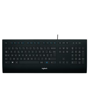 Logitech K280E Pro f  Business clavier Bureau USB AZERTY Français Noir