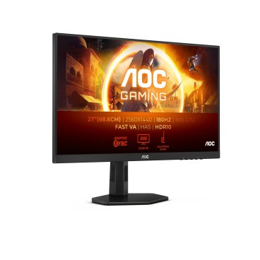 AOC G4 Q27G4XN écran plat de PC 68,6 cm (27") 2560 x 1440 pixels Quad HD LCD Noir, Gris