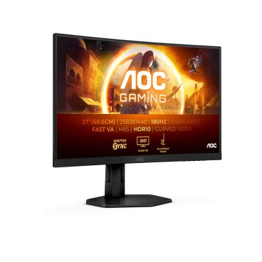 AOC G4 CQ27G4X écran plat de PC 68,6 cm (27") 2560 x 1440 pixels Quad HD LCD Noir