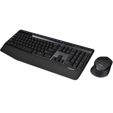 Logitech Wireless Combo MK345 clavier Souris incluse Universel USB Français Noir