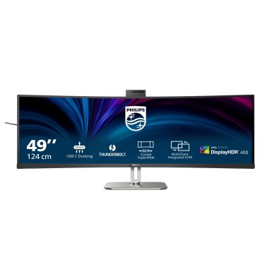 Philips 49B2U6903CH 00 écran plat de PC 124,5 cm (49") 5120 x 1440 pixels Dual QHD LCD Gris