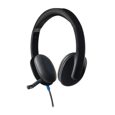 Logitech H540 USB Computer Headset Avec un son haute définition et des commandes sur l'oreillette