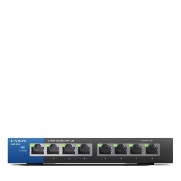 Linksys Switch 8 ports Gigabit Business à poser sur bureau (LGS108)