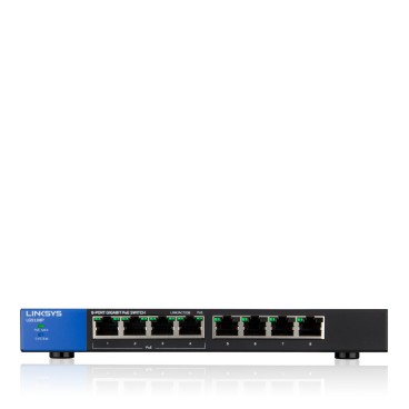 Linksys Commutateur Gigabit PoE de bureau à 8 ports (LGS108P)