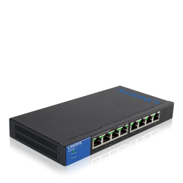 Linksys Commutateur Gigabit PoE de bureau à 8 ports (LGS108P)