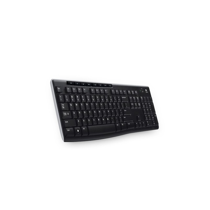 Logitech Wireless Keyboard K270 clavier Maison RF sans fil AZERTY Français Noir