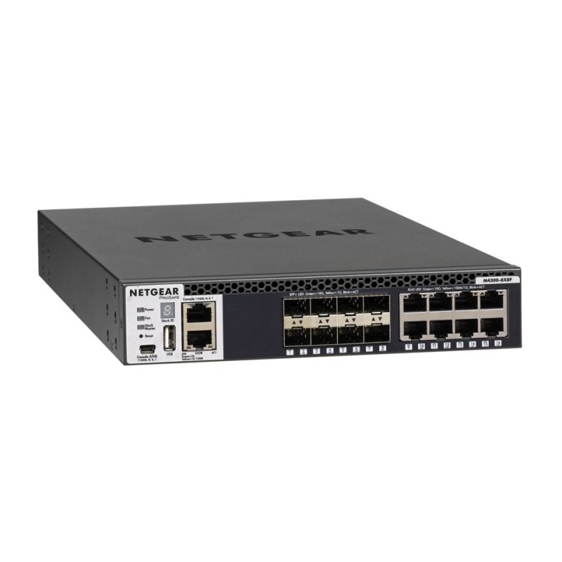 NETGEAR M4300-8X8F Géré L3 10G Ethernet (100 1000 10000) 1U Noir