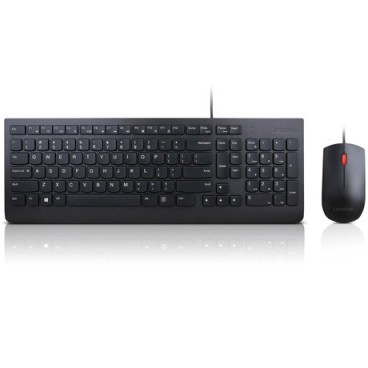 Lenovo 4X30L79894 clavier Souris incluse Bureau USB Français Noir