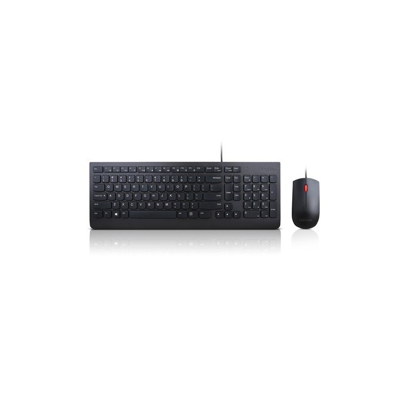 Lenovo 4X30L79894 clavier Souris incluse Bureau USB Français Noir