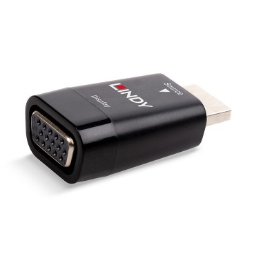 Lindy 38194 changeur de genre de câble HDMI Type A (Standard) VGA Noir