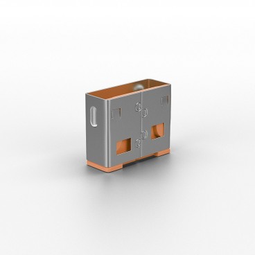 Lindy 40463 bloqueur de port USB Type-A Orange Acrylonitrile-Butadiène-Styrène (ABS) 10 pièce(s)