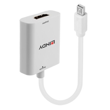 Lindy 41069 câble vidéo et adaptateur Mini DisplayPort HDMI Type A (Standard) Blanc