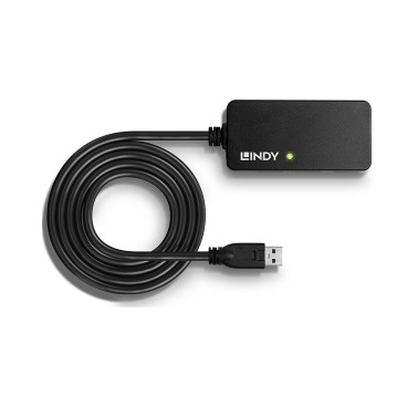 Lindy 43159 hub & concentrateur USB 3.2 Gen 1 (3.1 Gen 1) Type-A 5000 Mbit s Noir