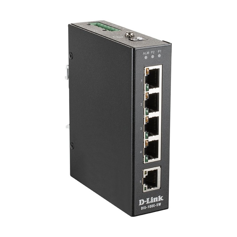 D-Link DIS-100E-5W commutateur réseau Non-géré L2 Fast Ethernet (10 100) Noir