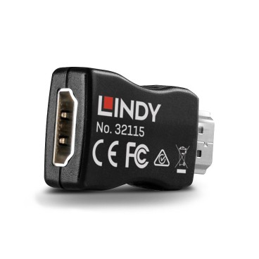 Lindy 32115 changeur de genre de câble HDMI Noir