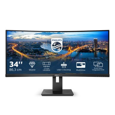 Philips B Line 346B1C 00 écran plat de PC 86,4 cm (34") 3440 x 1440 pixels Quad HD LCD Noir