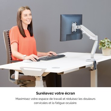 Fellowes Eppa 9683001 support d'écran plat pour bureau 101,6 cm (40") Argent